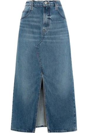 Frame Midaxi midi denim skirt