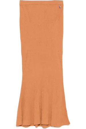 Patrizia Pepe Ribbed-knit midi skirt