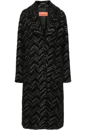 Missoni Chevron boucl?? coat