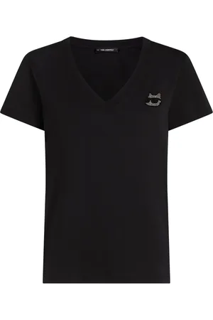 Karl Lagerfeld Ikon rhinestone T-shirt