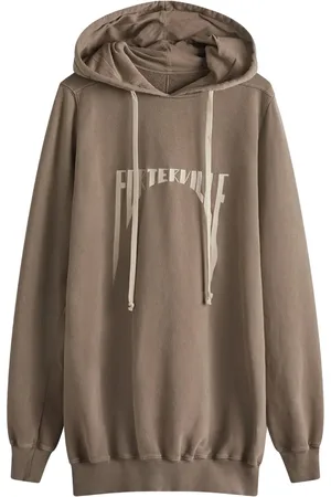 Rick Owens Logo-embroidered hoodie