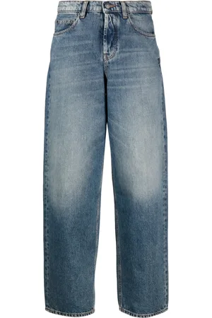 Twin-Set Wide-leg high-rise denim