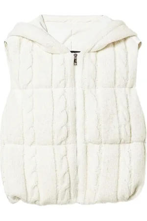 Twin-Set Cable-knit padded gilet