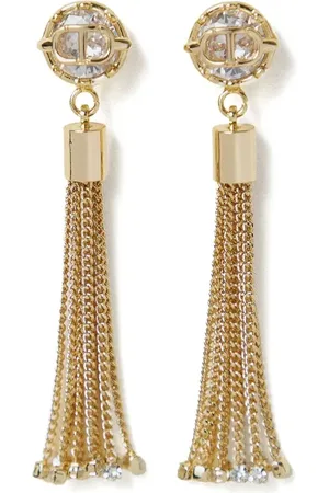 Twin-Set Tassel Oval T earrings