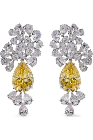Juwelina Paris Sterling silver Coeur De Fleur sapphire earrings