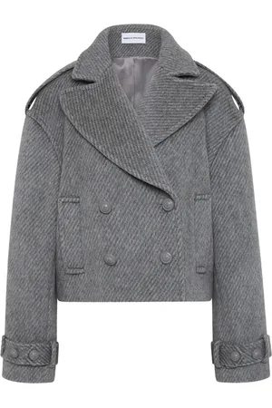 Rebecca Vallance Lani double-breasted cropped coat