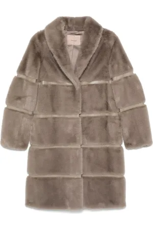 Twin-Set Faux-shearling coat