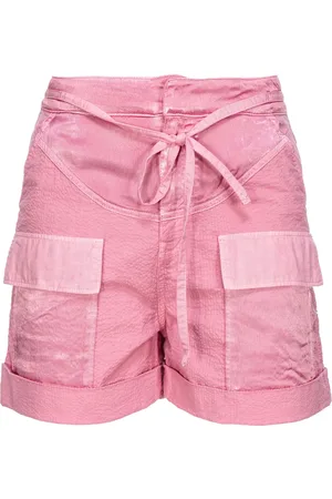 Pinko Pocket-embellished seersucker shorts