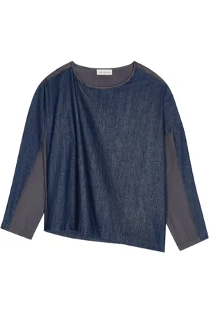 DRIES VAN NOTEN Panelled denim blouse