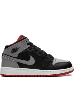 Jordan Air Jordan 1 Mid " /Grey/Red" sneakers