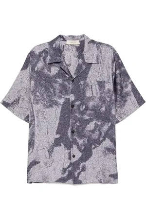 QASIMI Dust-print resort shirt
