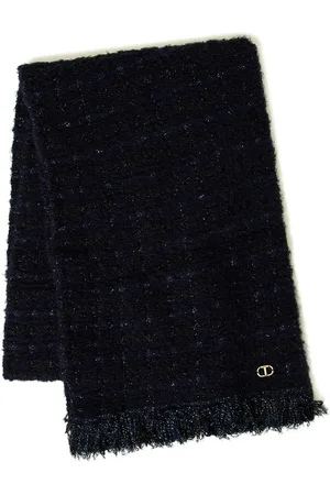 Twin-Set Lurex-detail scarf