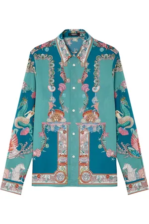 VERSACE Coral Theatre cotton shirt