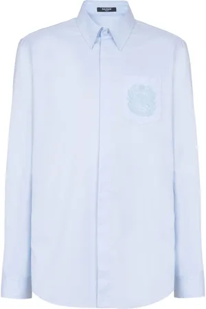Balmain Logo-embroidered shirt