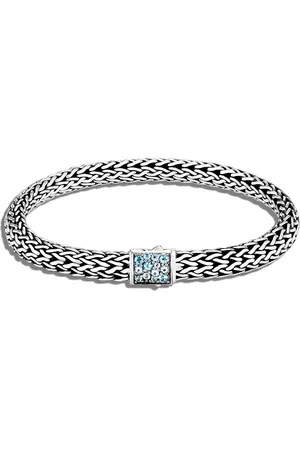 John Hardy Classic Chain 6.5mm reversible Icon topaz bracelet