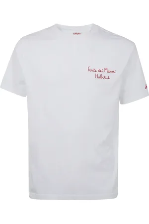 MC2 SAINT BARTH Slogan-embroidered T-shirt
