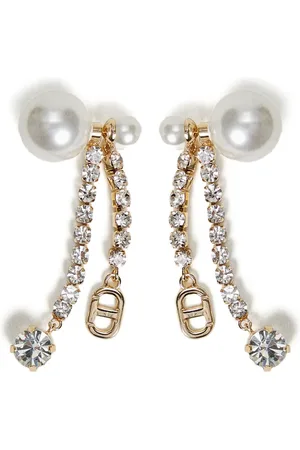 Twin-Set Crystal-embellished earrings