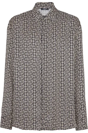 Balmain Monogram-pattern shirt