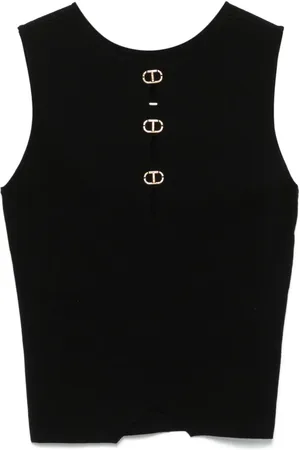 Twin-Set Logo-plaque top