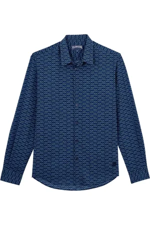 Vilebrequin Fishnet-print cotton shirt
