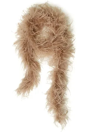 Twin-Set Feather-embellished scarf