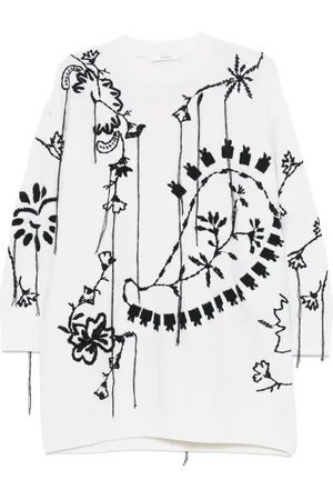 Max Mara Embroidered mini dress