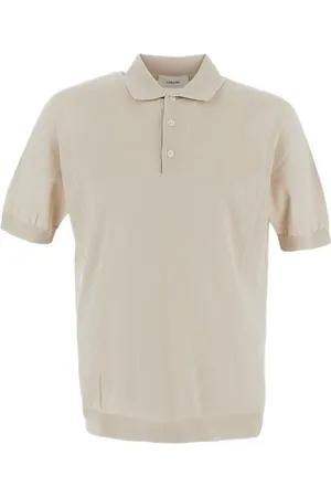 LARDINI Fine-knit polo shirt