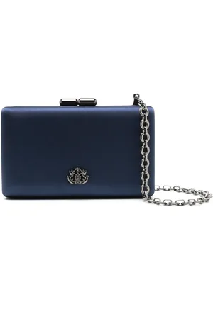 Isla Ibiza Eva logo-plaque clutch bag