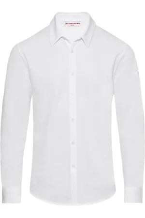 Orlebar Brown Giles piqu?? cotton shirt