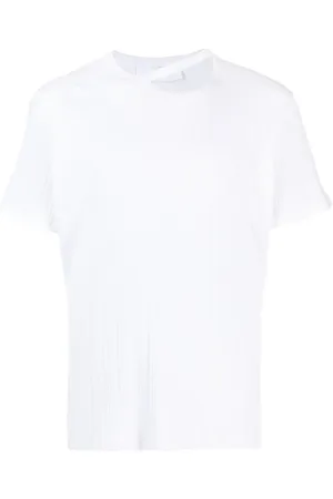 LGN LOUIS GABRIEL NOUCHI Cut-out pliss?? cotton T-shirt