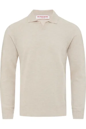 Orlebar Brown Bruno longsleeved cashmere polo shirt
