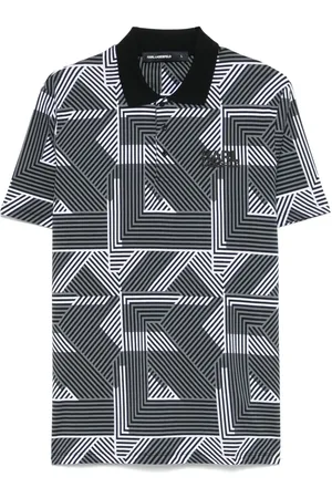 Karl Lagerfeld All over-print polo shirt