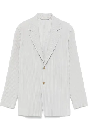 Issey Miyake Pliss??-effect blazer