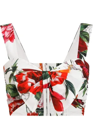Dolce & Gabbana Floral-print crop top
