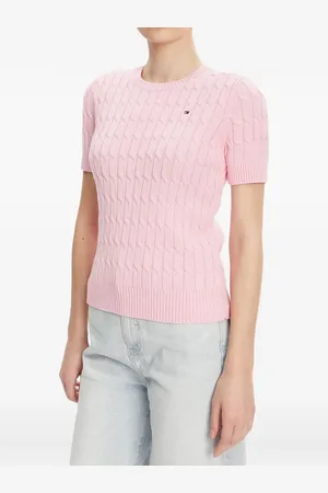 Tommy Hilfiger Cable-knit short-sleeve sweater