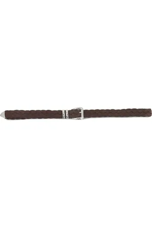 Brunello Cucinelli Interwoven suede belt