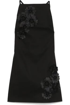 Msgm Floral-appliqu?? mini dress