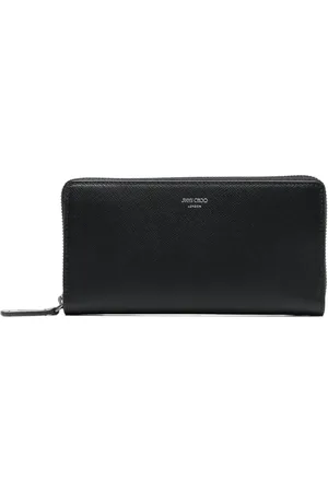 Jimmy Choo Phelix logo-debossed leather wallet