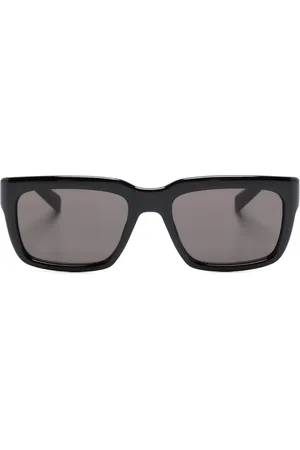 Saint Laurent Logo-print rectangle-frame sunglasses