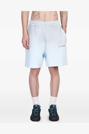 CULTURA Logo-embroidered track shorts