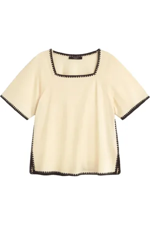 Max Mara Square-neck short-sleeve top