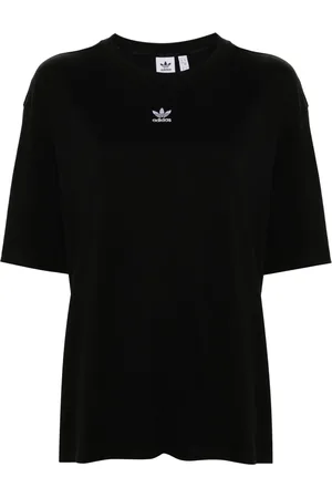 adidas Logo-embroidered cotton T-shirt