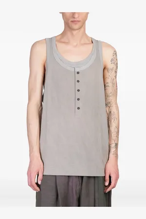 ZIGGY CHEN Button-up tank top