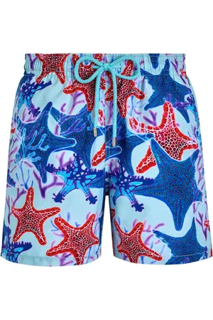 Vilebrequin Graphic-print drawstring swim shorts