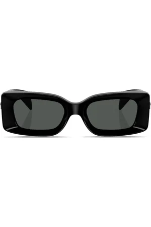 VERSACE Medusa-plaque rectangular-frame sunglasses