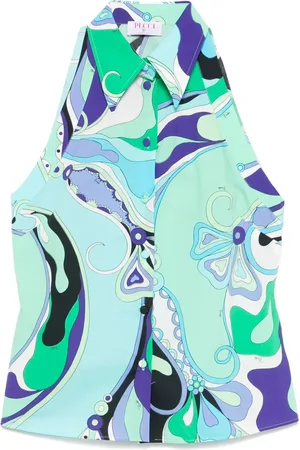 Puccini Marmo-print shirt