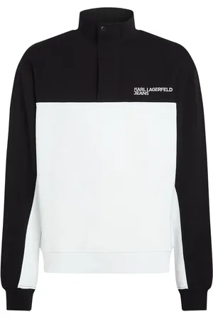 Karl Lagerfeld Colour-block half-zip sweatshirt