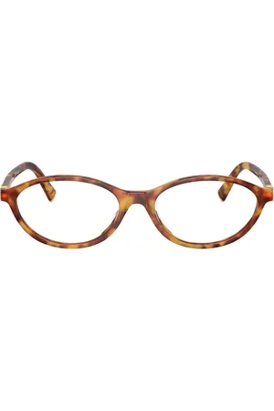 Miu Miu Tortoiseshell oval-frame glasses
