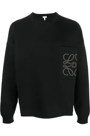 Loewe Intarsia-logo crew-neck jumper