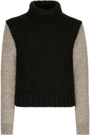 Dolce & Gabbana High-neck chunky-knit jumper